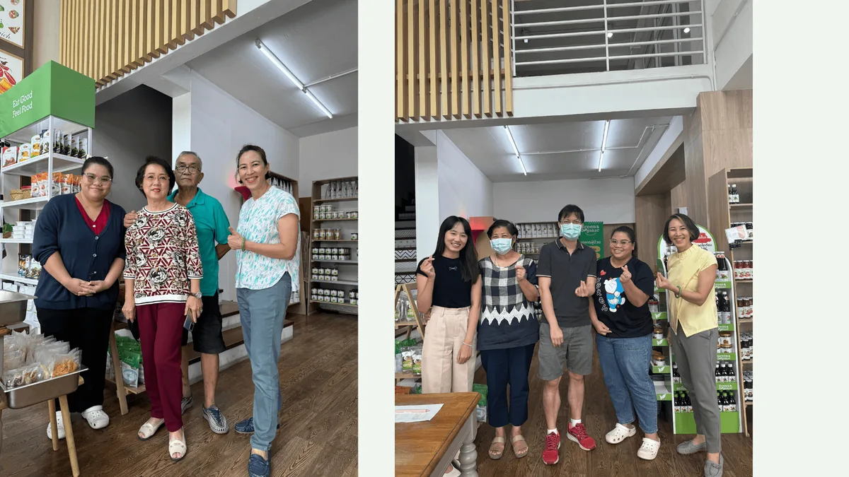 ลูกค้า Green & Organic เยี่ยมชมร้านและเลือกซื้อผลิตภัณฑ์สุขภาพ