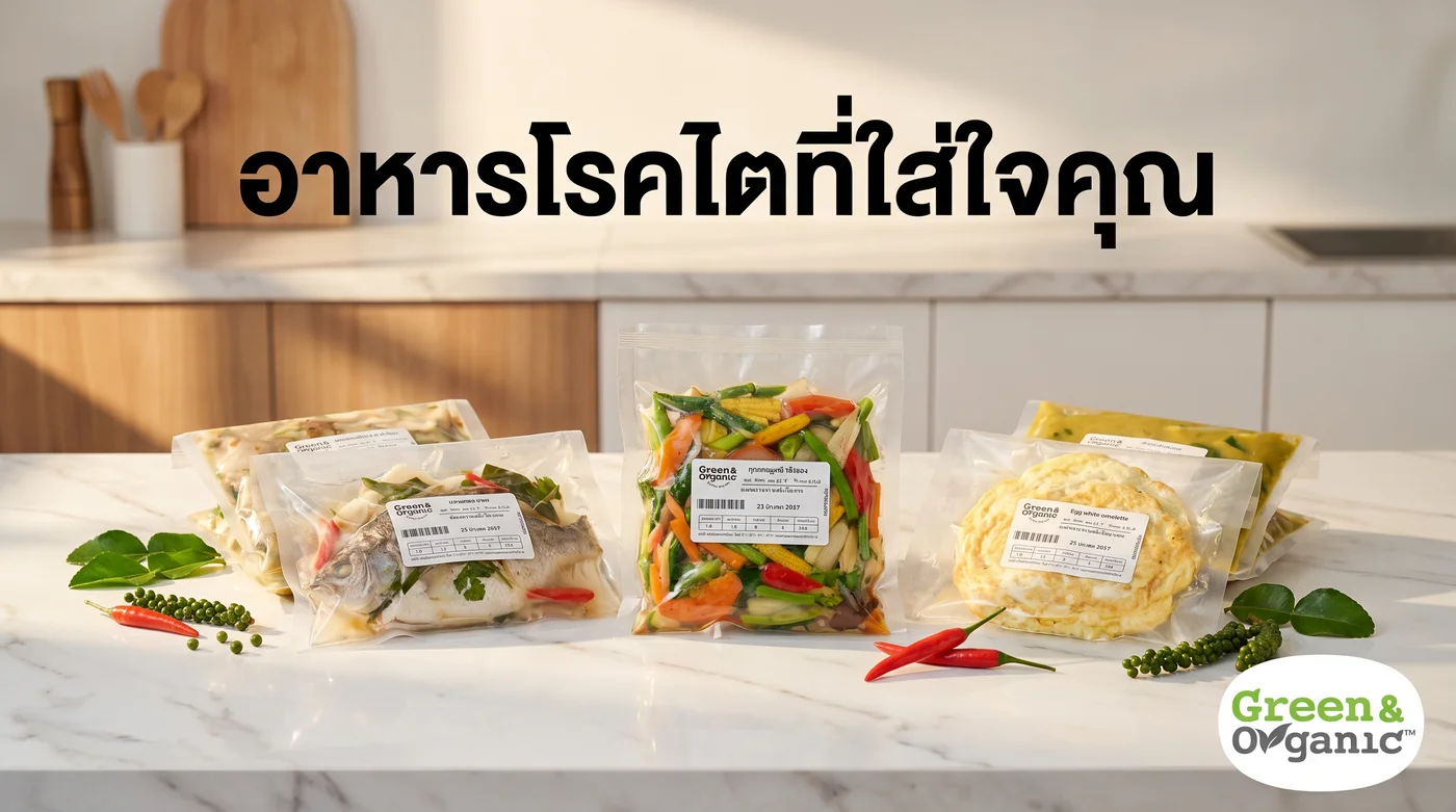 อาหารโรคไตที่ใส่ใจคุณ — Green & Organic