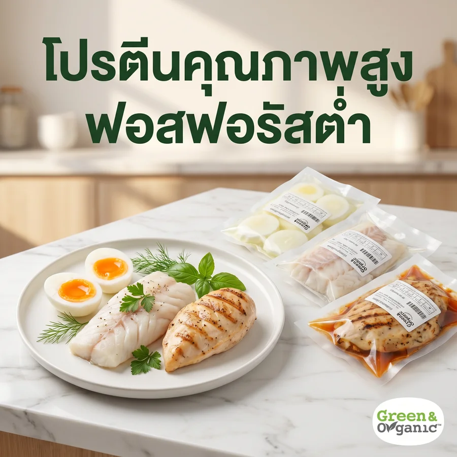 โปรตีนคุณภาพสูง ฟอสฟอรัสต่ำ สำหรับผู้ป่วยโรคไต