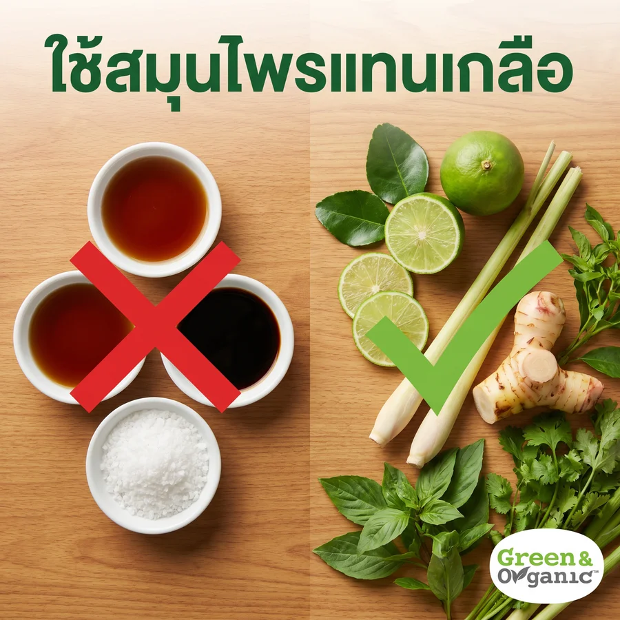 ใช้สมุนไพรแทนเกลือสำหรับผู้ป่วยโรคไต