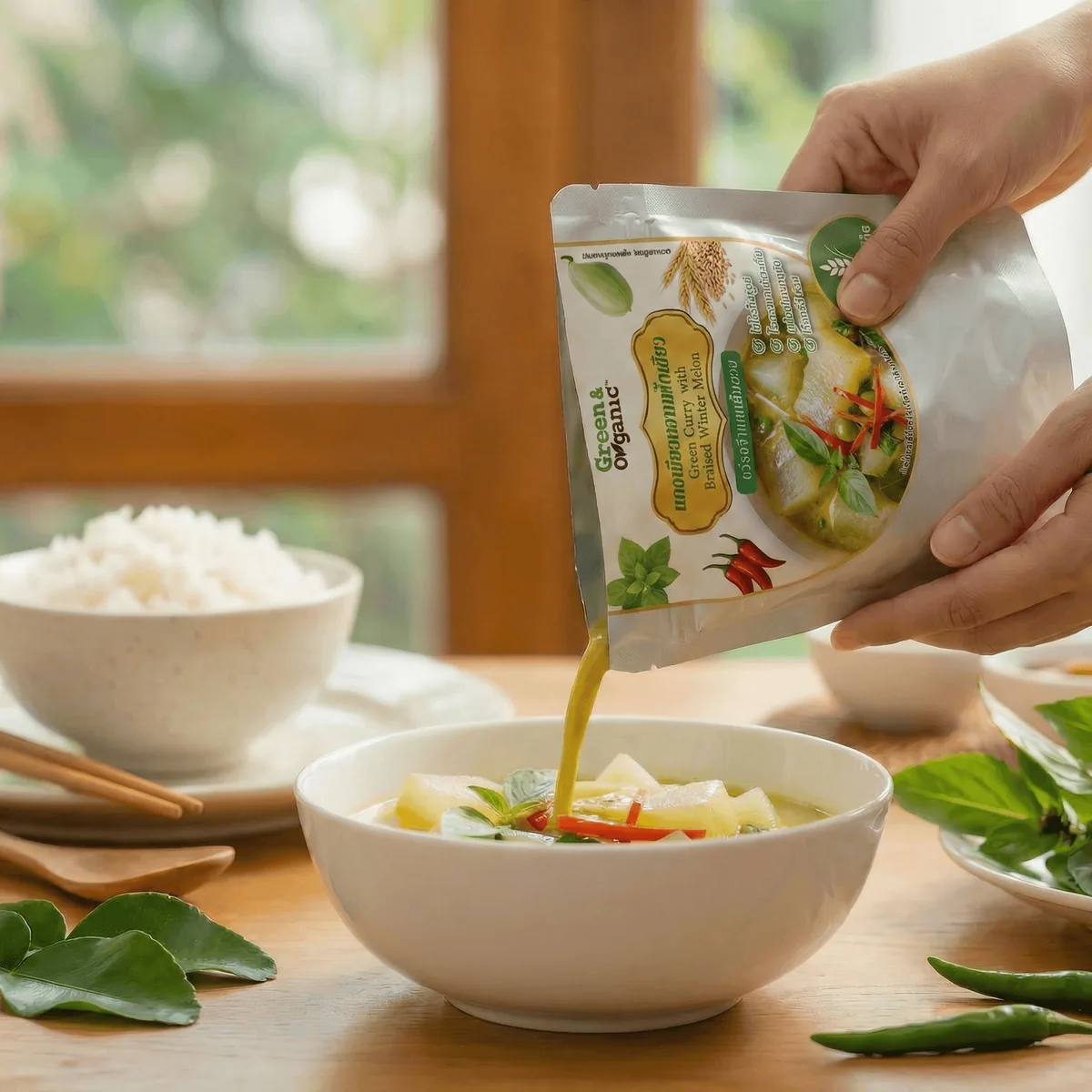 ขั้นตอนที่ 1 ฉีกซอง เทใส่ชาม